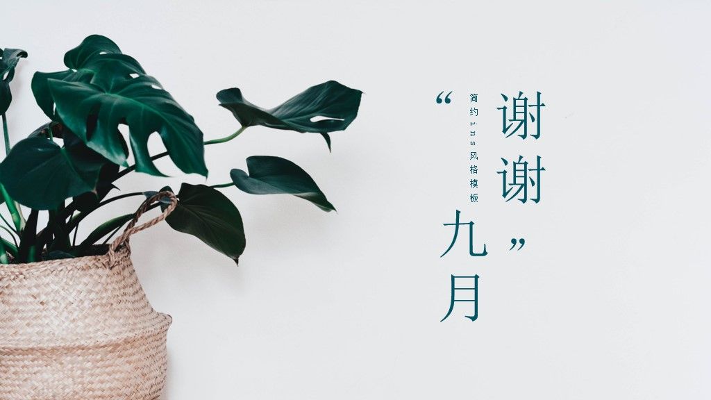 简约ins风格总结计划通用PPT模板10