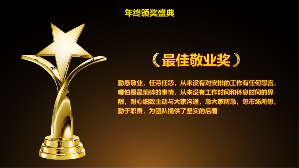 公司年度盛典年终总结暨颁奖典礼PPT模板7