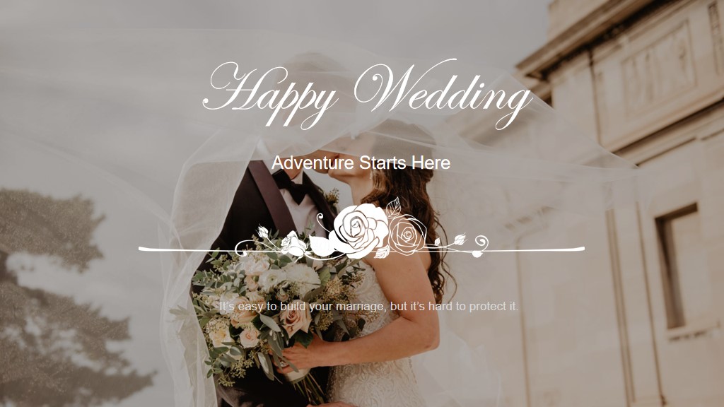 婚礼策划 婚礼相册 婚礼PPT模板1