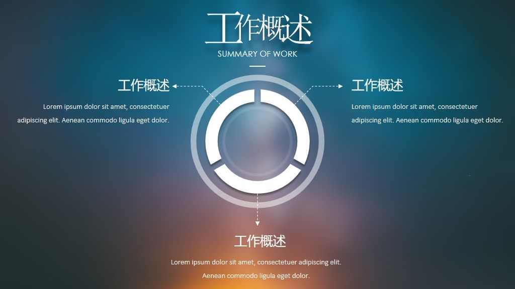 工作总结未来计划通用PPT模板4