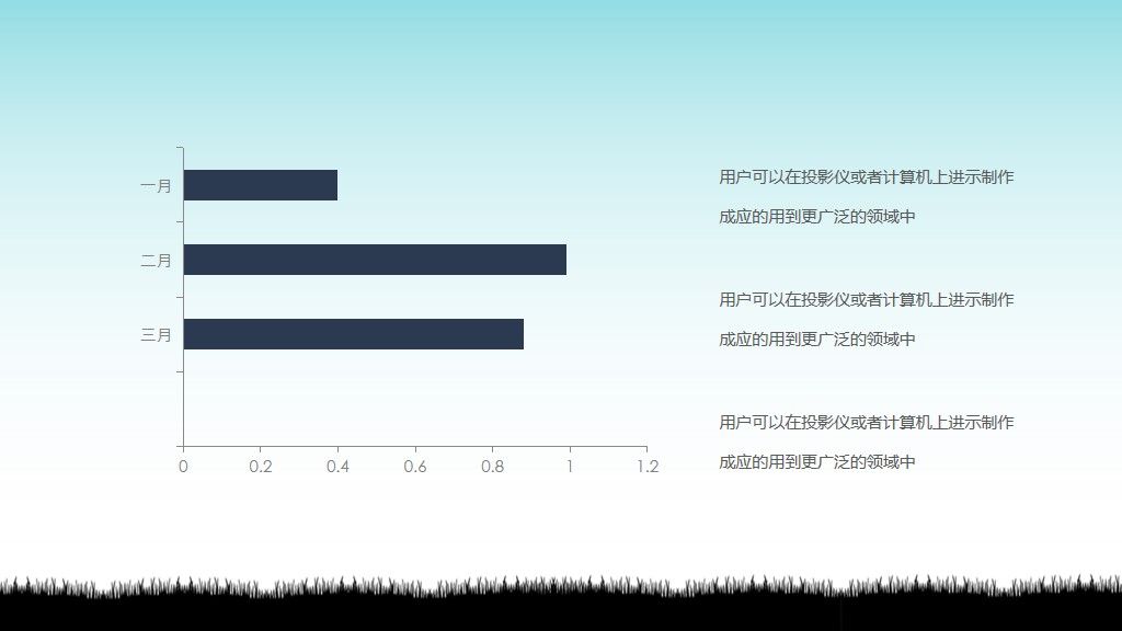 商务风年终工作总结PPT模板8