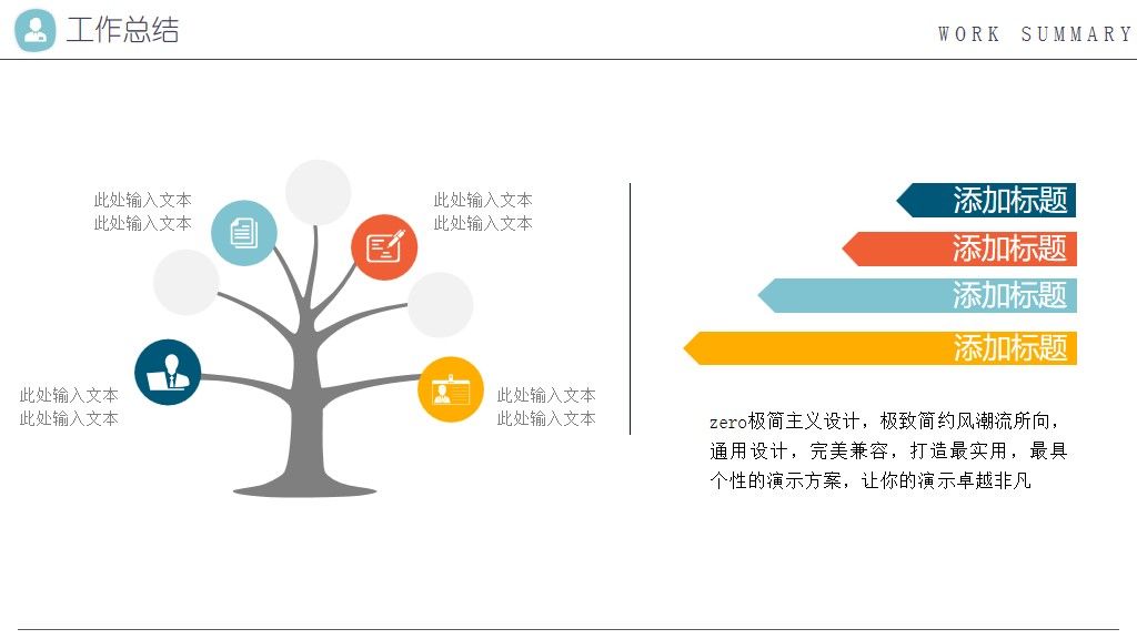 可爱卡通年终营销业绩总结PPT模版3