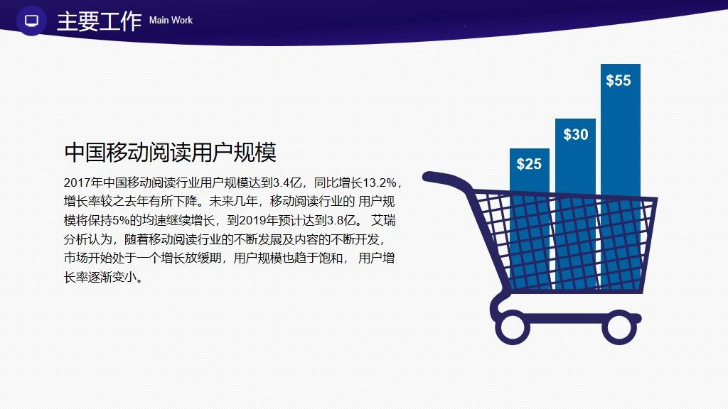 商务工作总结通用PPT模板5