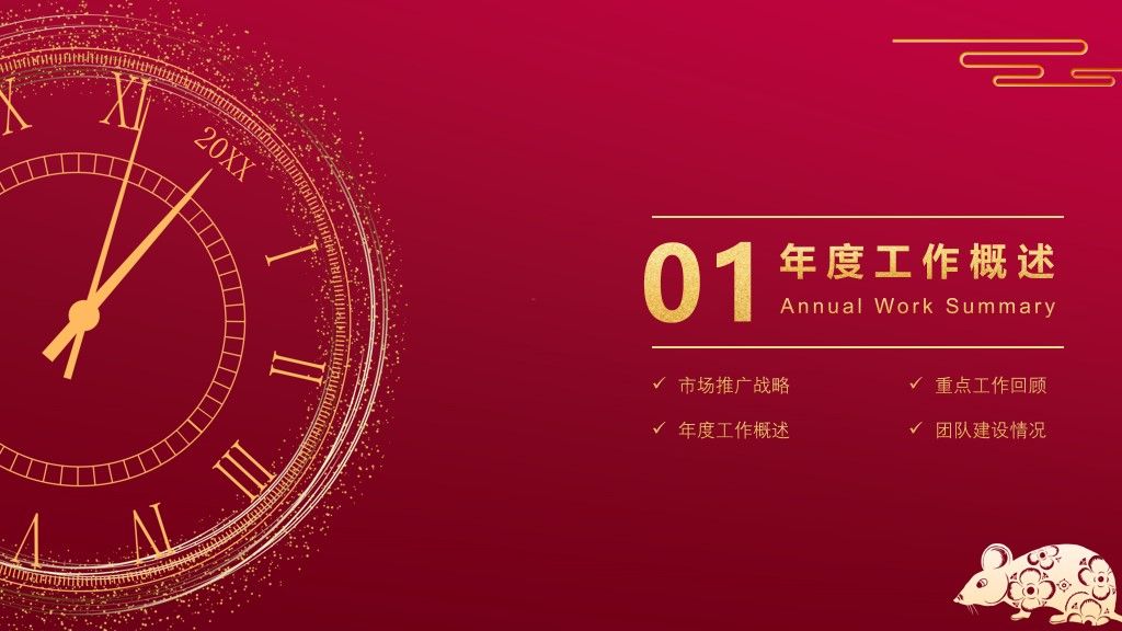 商务风年终总结述职报告PPT模板3