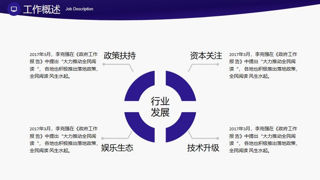 商务工作总结通用PPT模板4