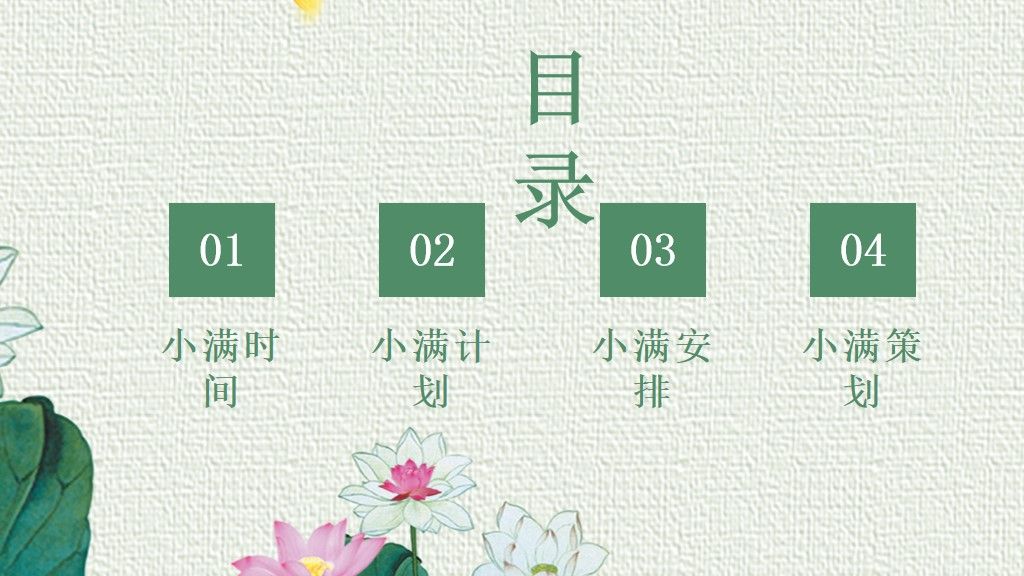 5.21小满节日活动策划PPT模板2