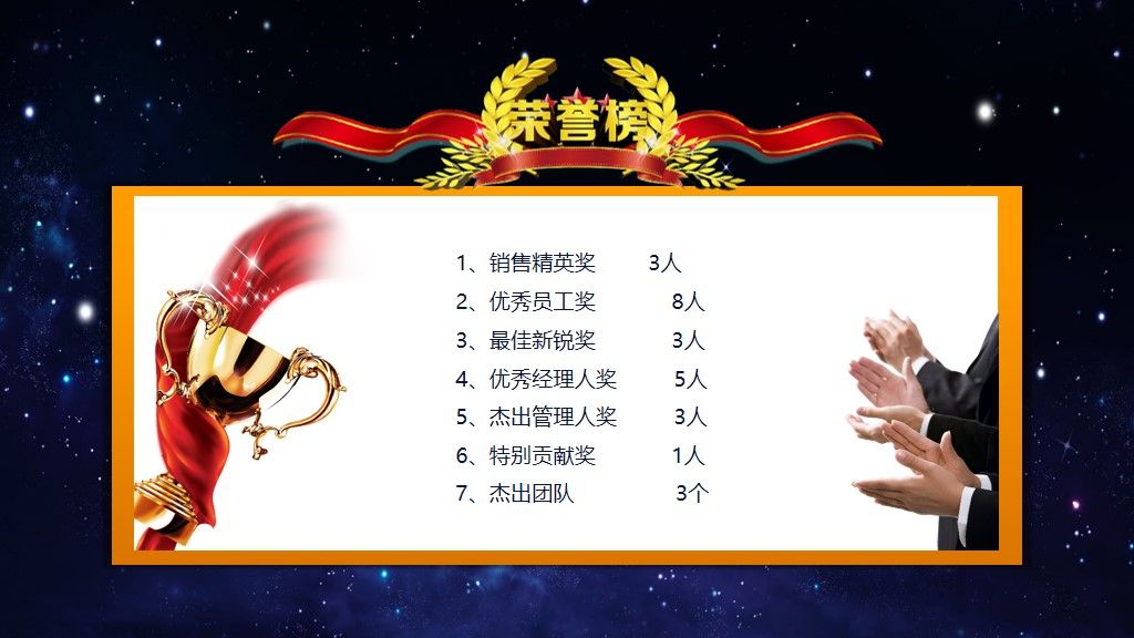 超震撼动态年会颁奖PPT模板7