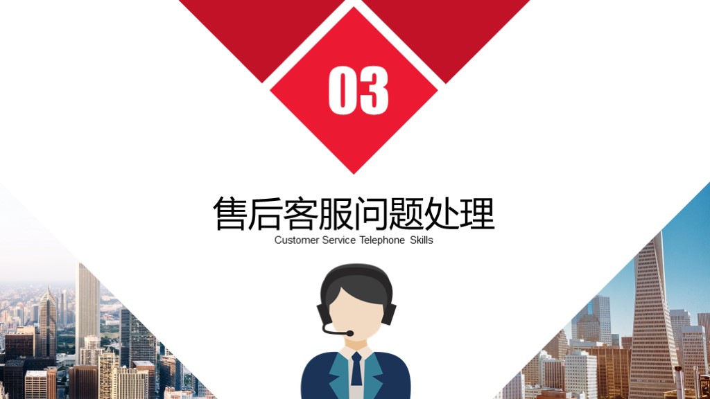 客服售后沟通技巧管理培训通用PPT模板5