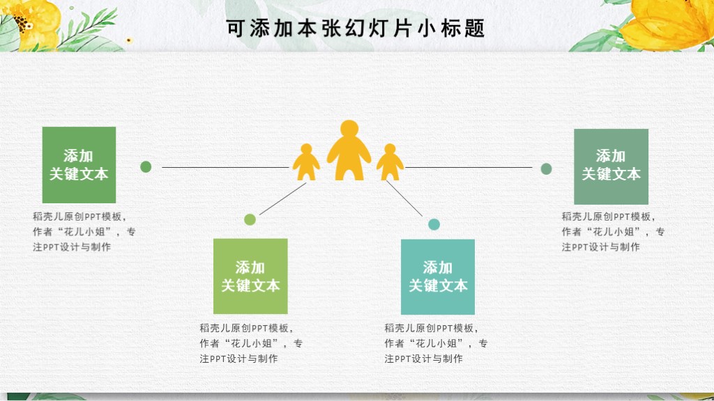 花朵小清新公开课教育培训讲座PPT模板9