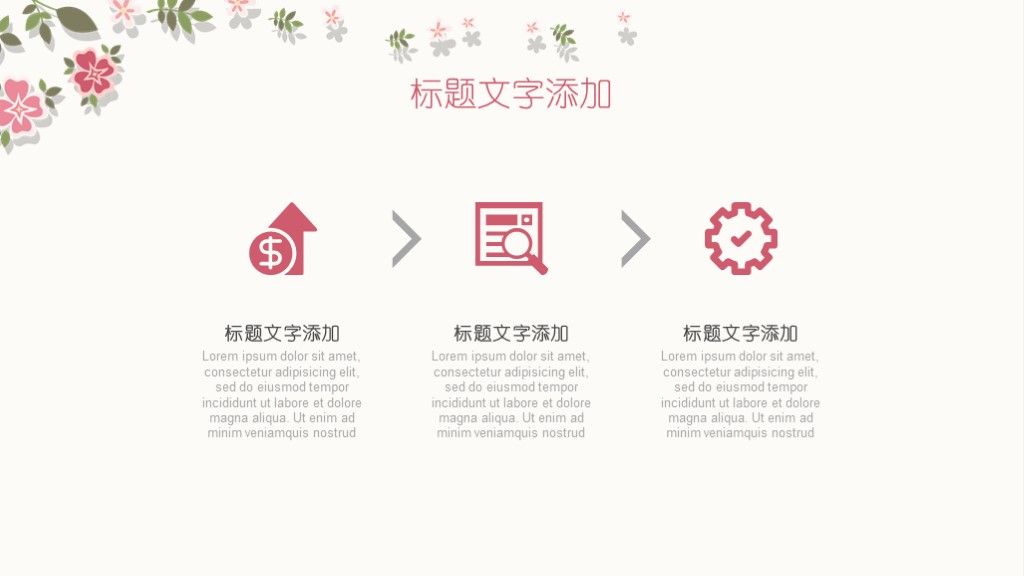 味美清新花朵教育教学说课ppt模板6