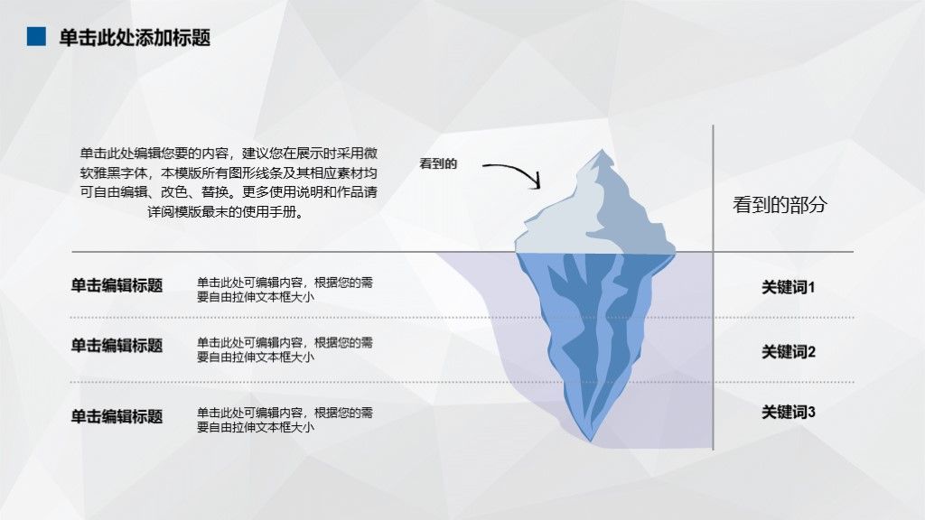 蓝色扁平化商业定制级创业计划书PPT模板3
