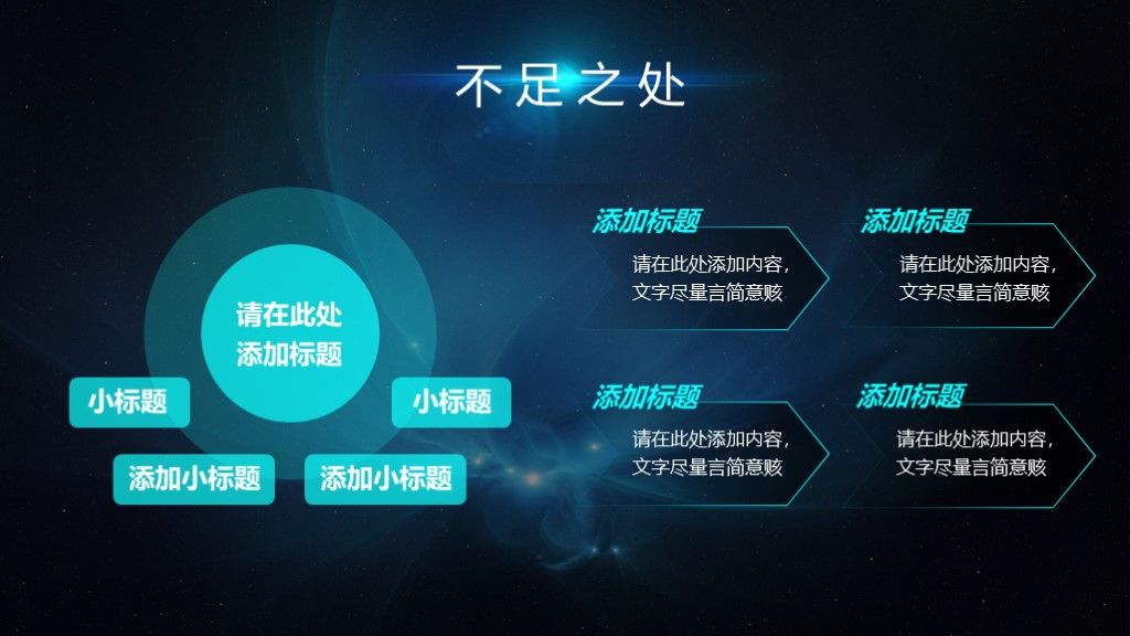 星空工作总结计划汇报通用PPT模板8