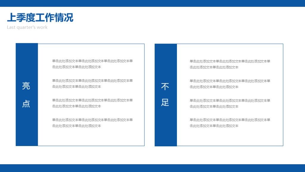 蓝色简约年中工作总结汇报ppt模板4