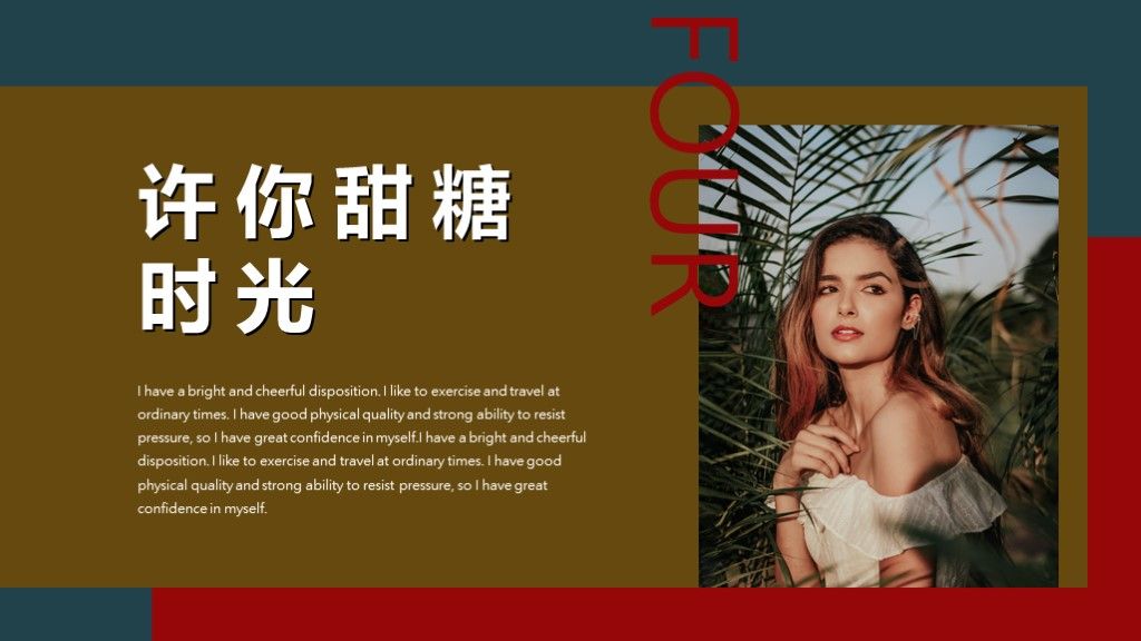 欧美风情人节时尚画册通用PPT模板9