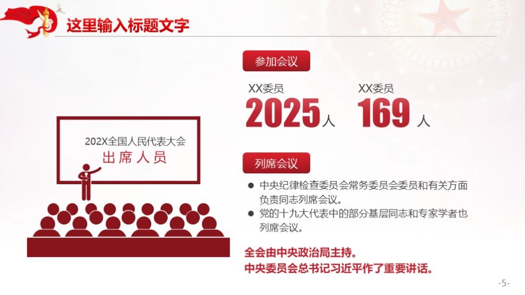 聚焦两会全国人大政协会议精神解读PPT模板3