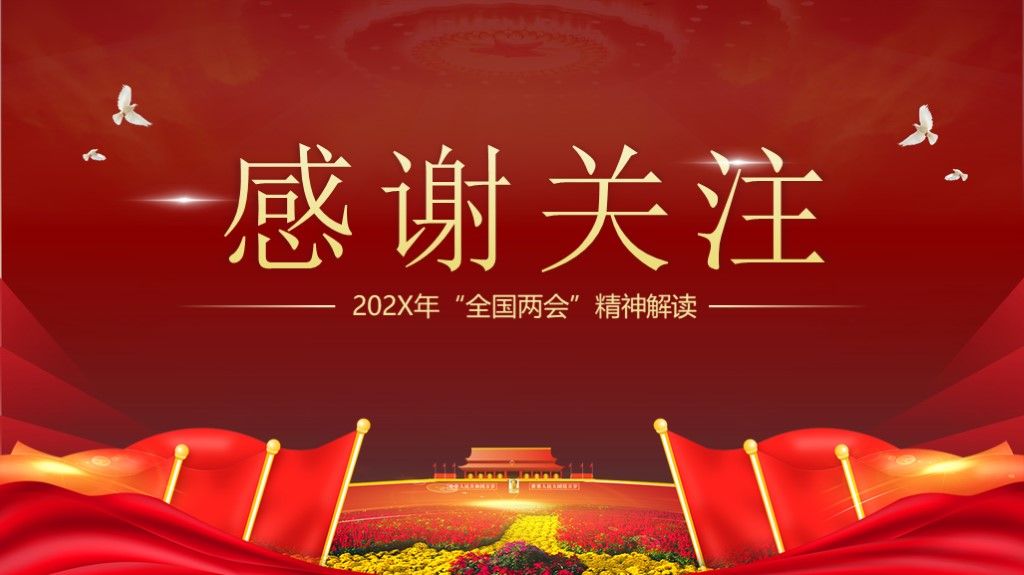 聚焦两会全国人大政协会议精神解读PPT模板10