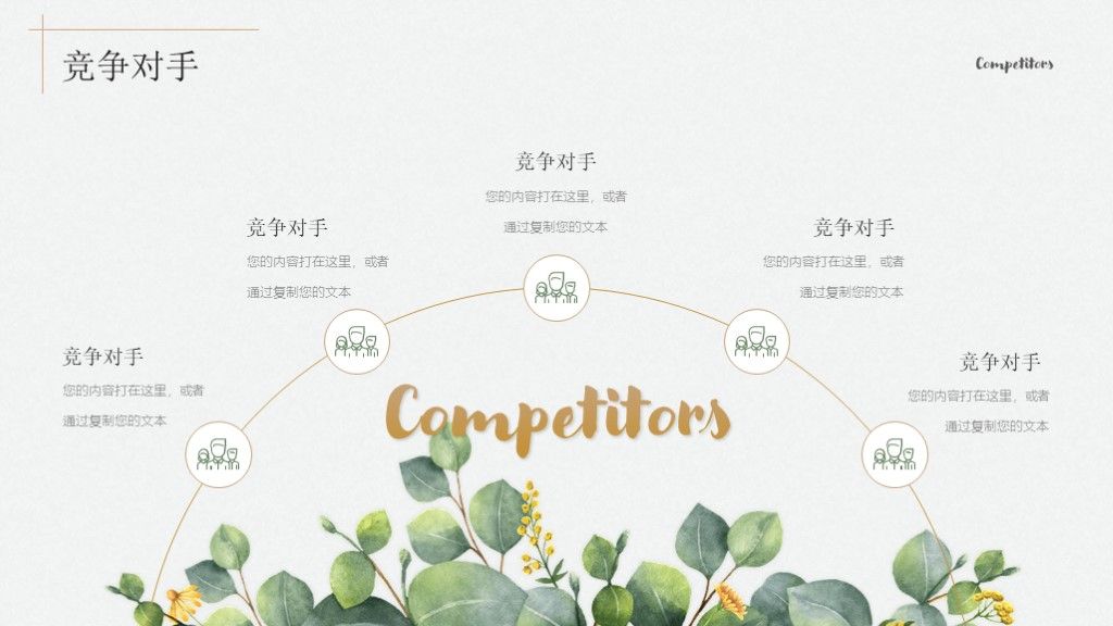 文艺风创业融资项目计划书通用PPT模板7