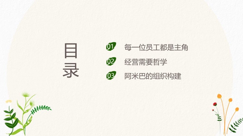 手绘风阿米巴企业经营管理培训教程PPT模板2