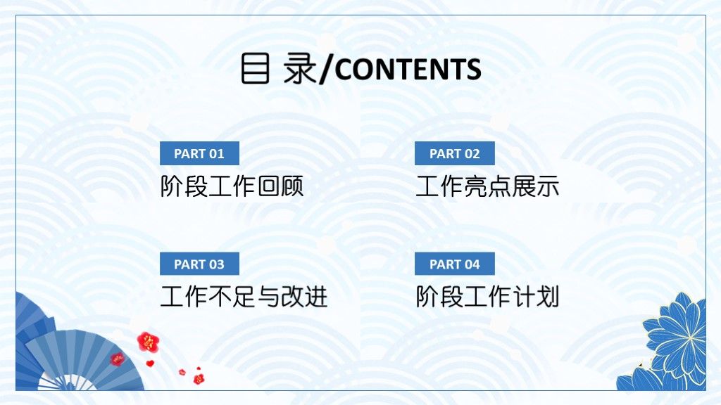 小清新述职报告工作总结汇报PPT模板2