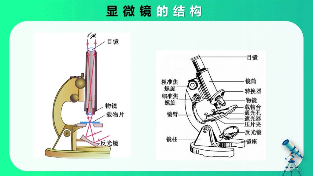初中物理八年级显微镜和望远镜课件PPT模板4