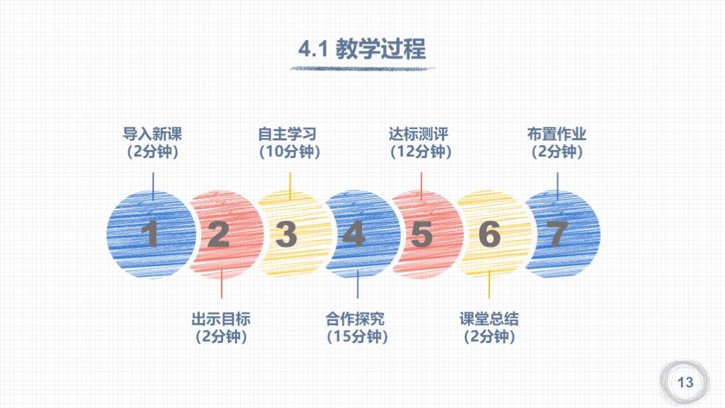 手绘卡通在线教育教学教师说课ppt模板5