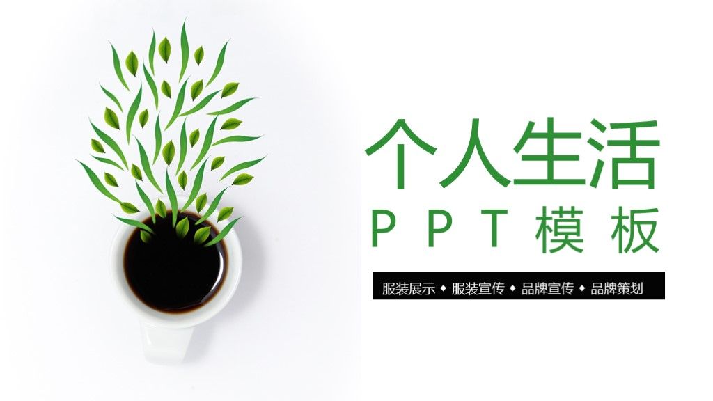 简约风个人生活服装品牌宣传展示策划通用PPT模板1