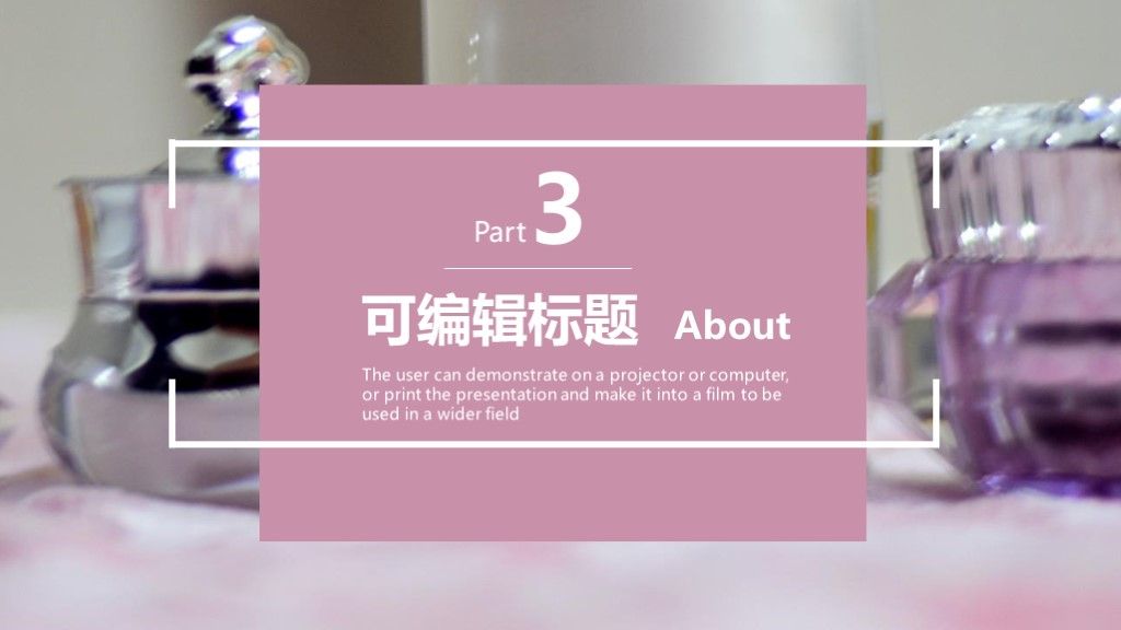 粉色商务风时尚营销活动策划文案PPT模板6