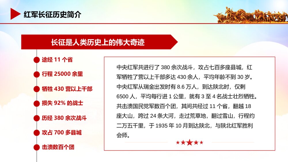 学习长征精神红色记忆主题教育活动党校党课PPT6
