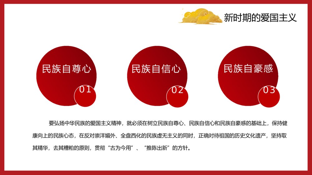 中国红爱国主义教育主题知识讲座PPT10