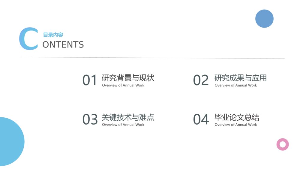 简约风毕业论文答辩PPT模板2