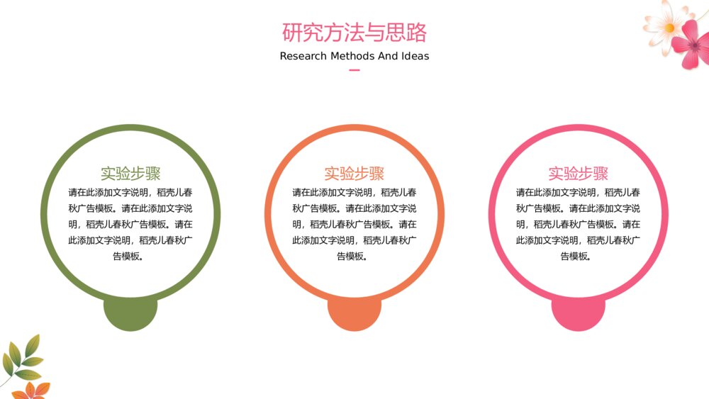 小清新毕业论文答辩PPT模板10