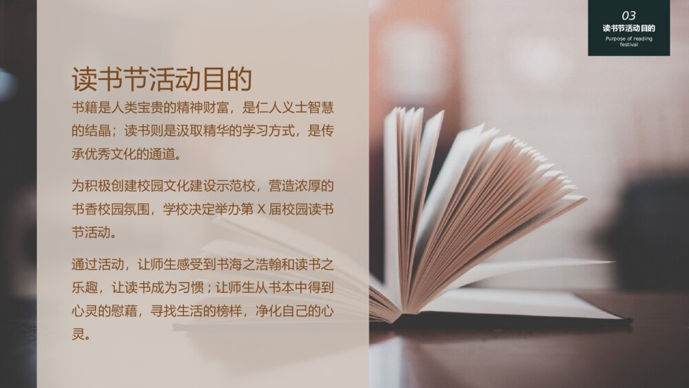 读书节团日活动策划PPT模板7