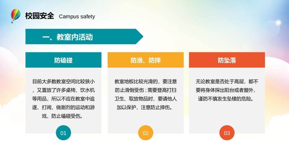 校园安全教育主题班会全国中小学生安全知识教学PPT4