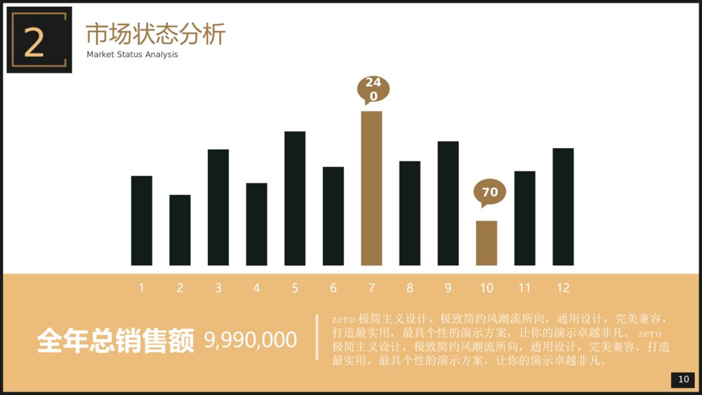 黑金轻奢风工作总结PPT模板10