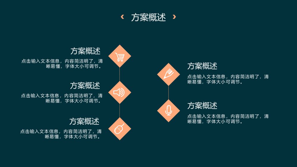 青橙简约风营销策划方案PPT模板8
