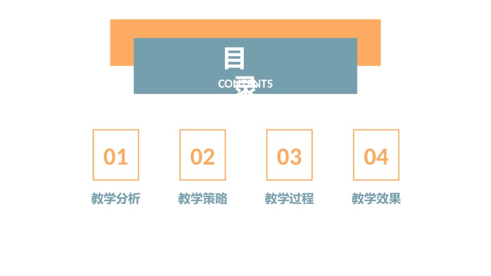 简约风格教学设计ppt模板2