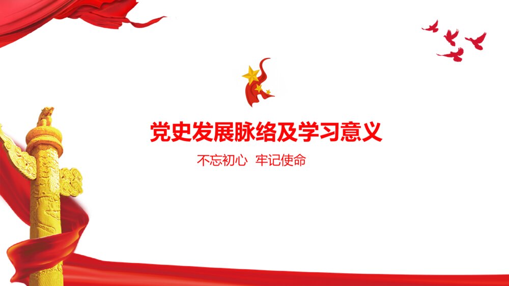 学党史颂党恩跟党走党史党课PPT4