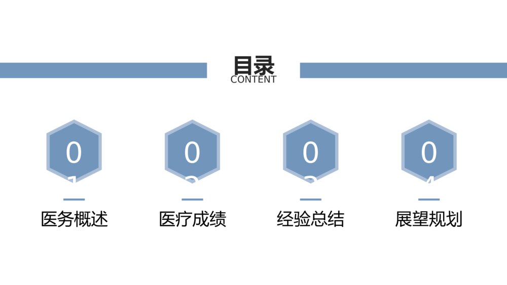 商务风医疗工作汇报PPT模板2