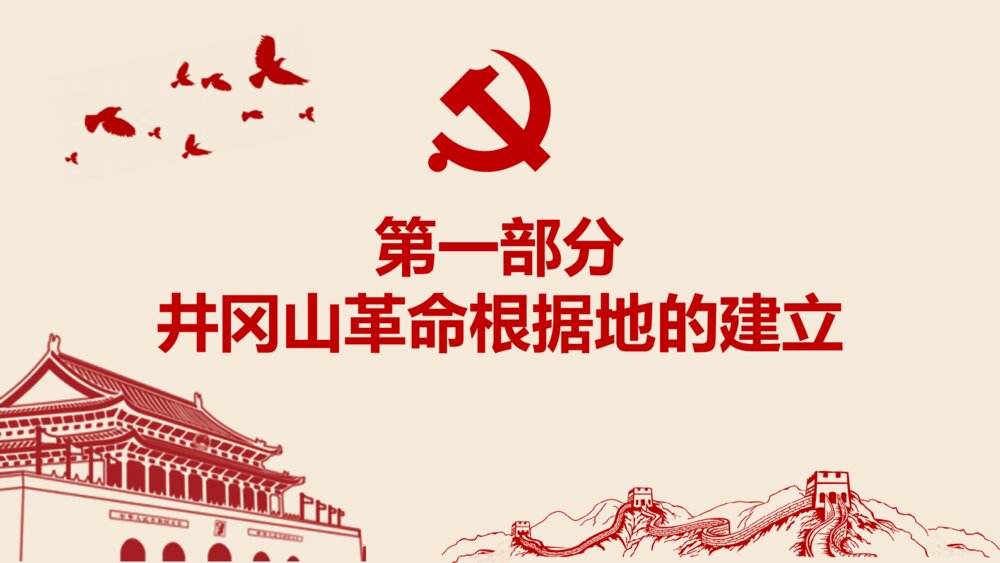 不忘初心党建党课PPT模板4