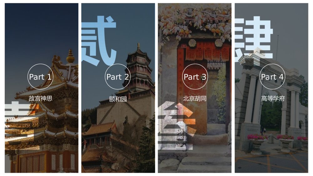 北京名胜古迹旅游景点介绍PPT模板2