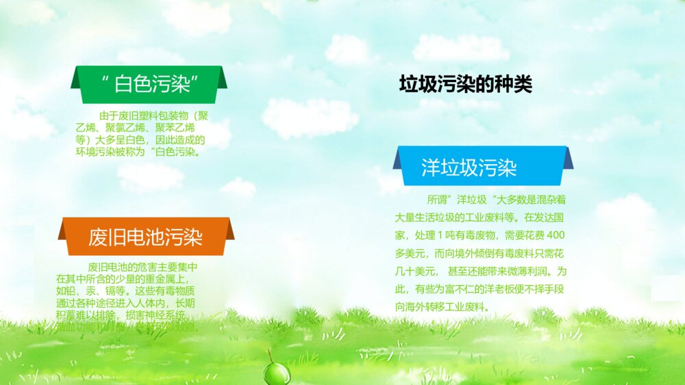 保护环境从我做起班会PPT模板8