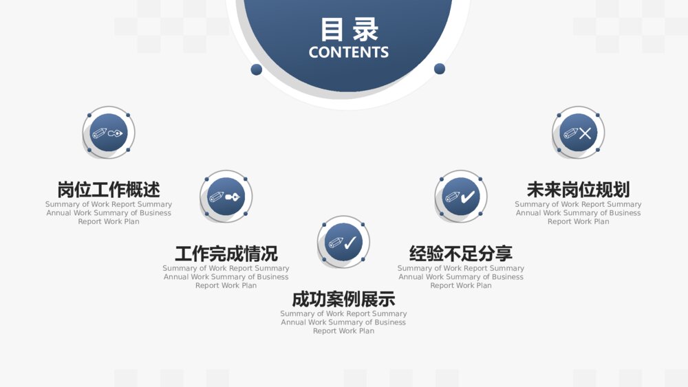 大气实用述职报告PPT模板2