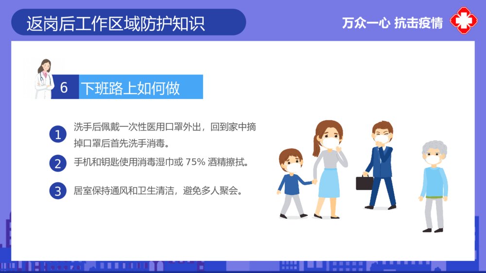 返岗复工自我预防新冠病毒预防PPT模板10