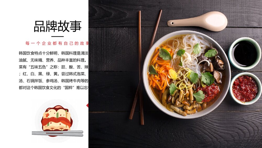韩国料理连锁加盟介绍PPT模板4