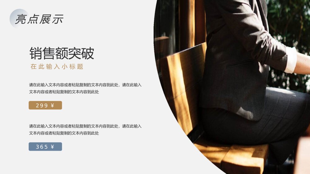 精美简约实用年终报告PPT模板10