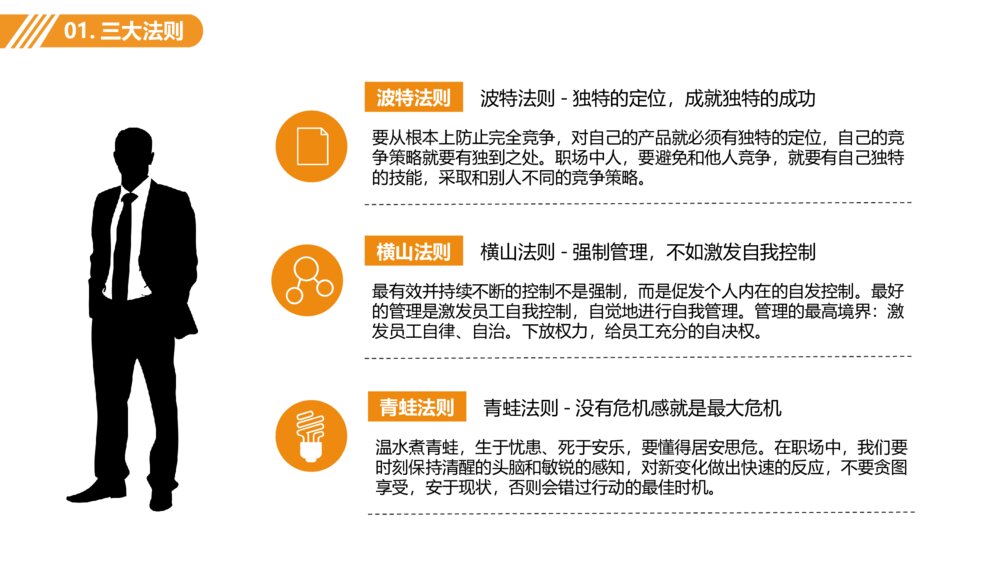 大气职场心理学培训课件PPT模板5