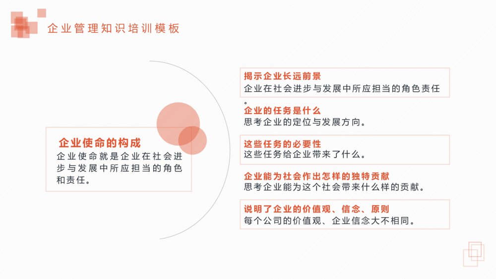企业管理知识培训使命与目标PPT课件模板6