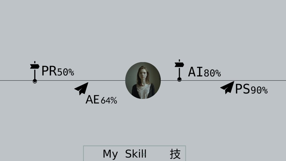 极简灰色文艺个人简历PPT模板3