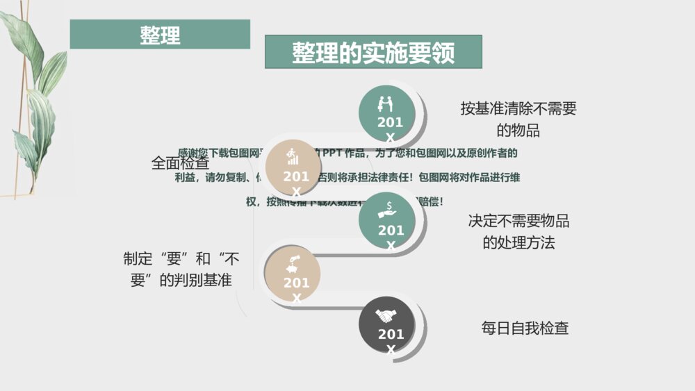 青色6S管理培训课件PPT模板4