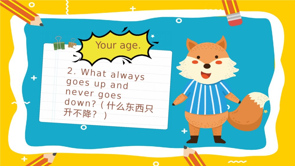 儿童卡通英语猜词游戏PPT模板3